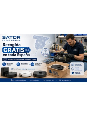 Recogida Gratis de Robot Aspirador en Toda España para Presupuesto de Reparación